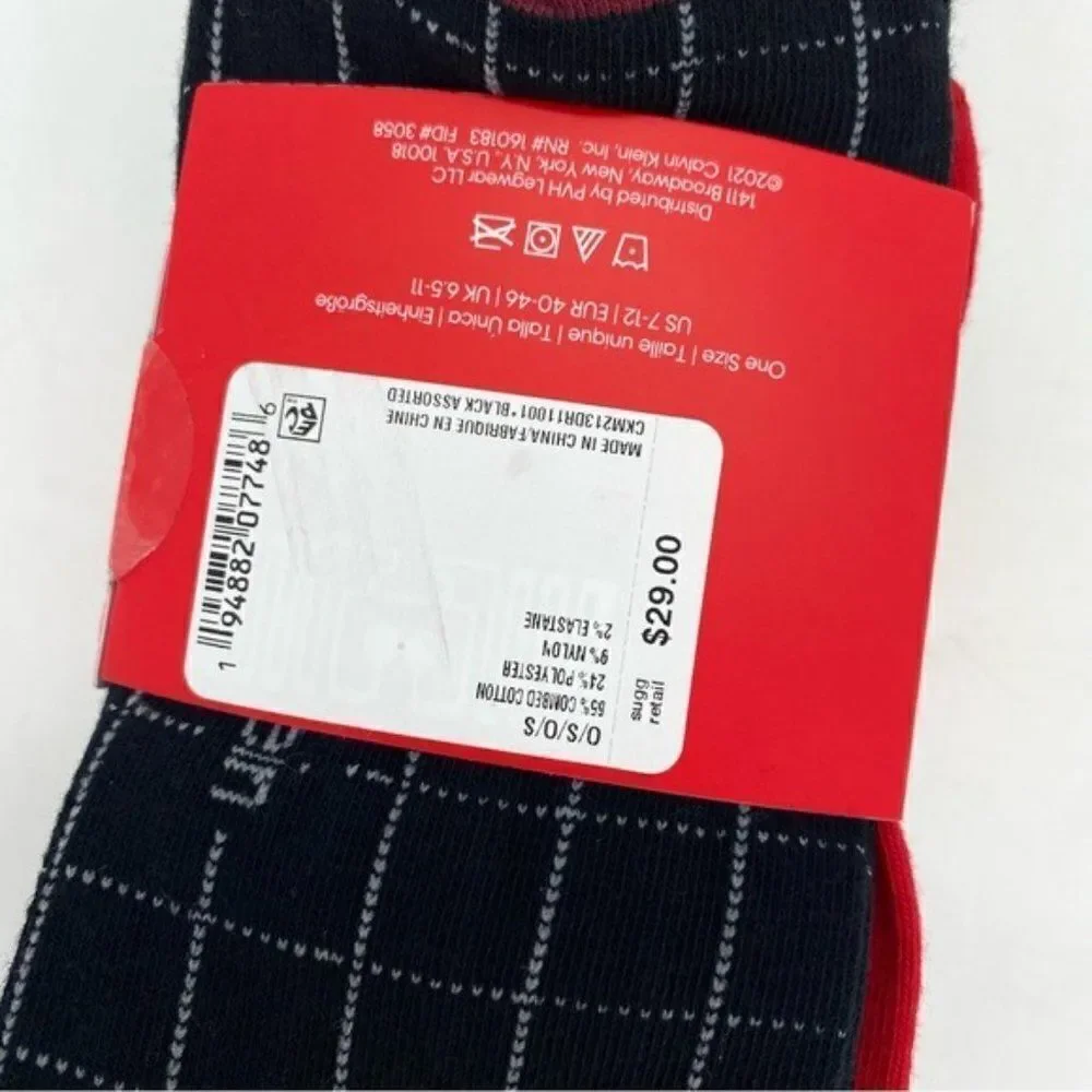 Calvin Klein Men's Combed Cotton Crew Socks 4 Pack New